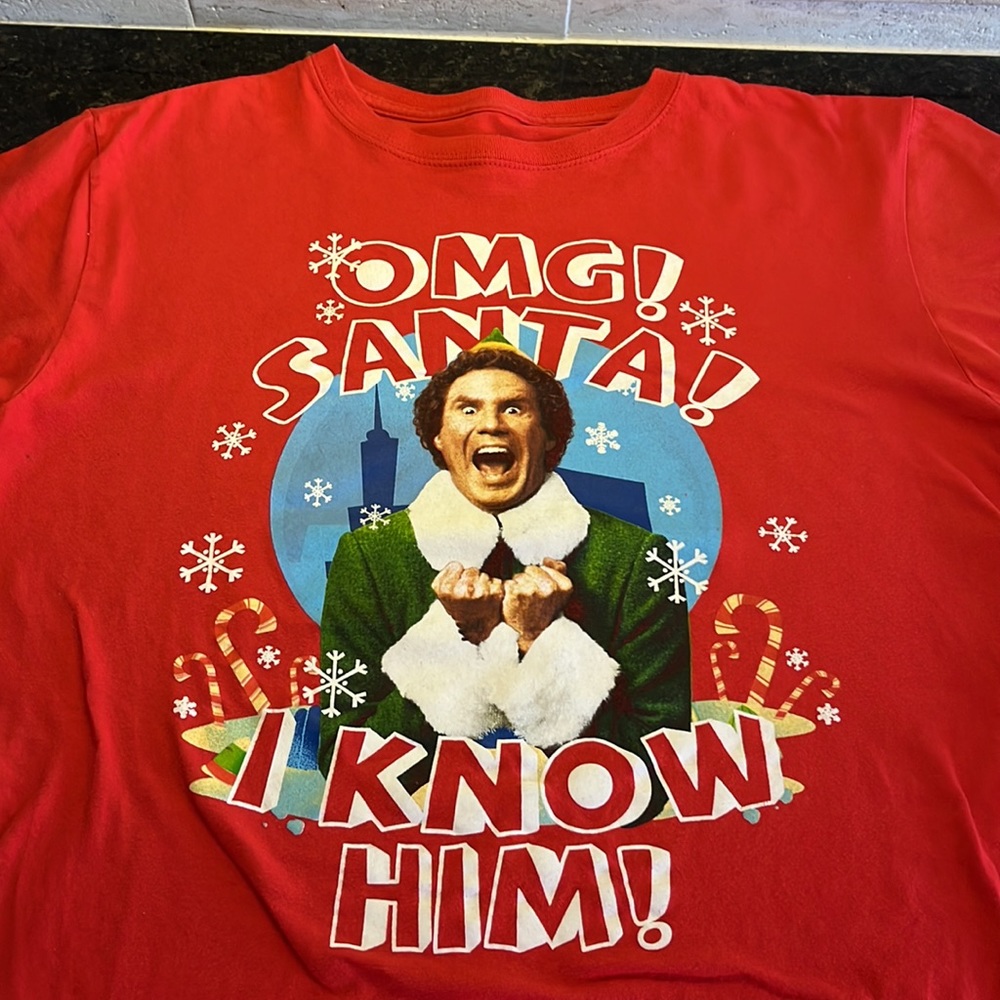 COPY - Elf Christmas T-shirt Lg